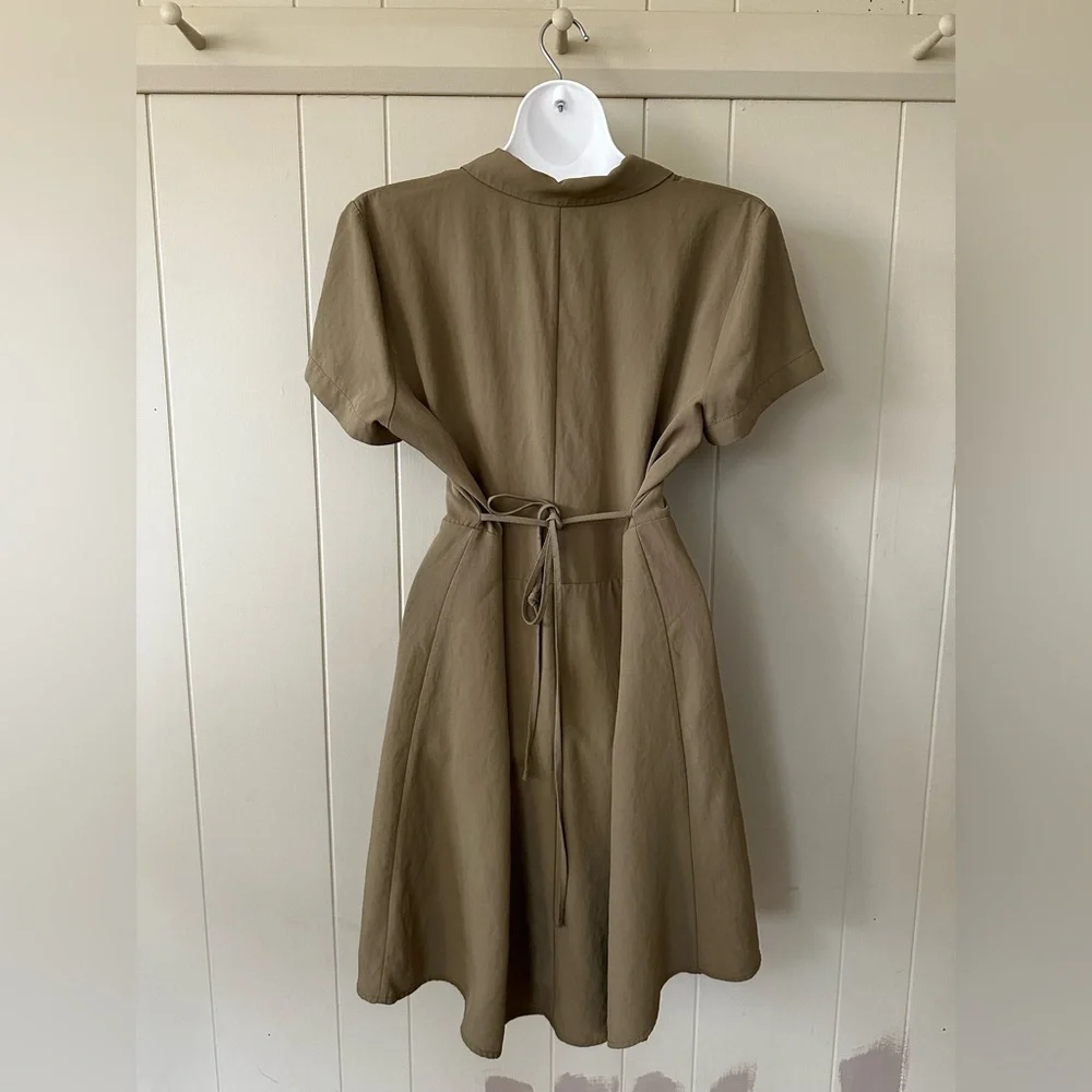 Everlane Army Green Midi Dress - Picture 6 of 8
